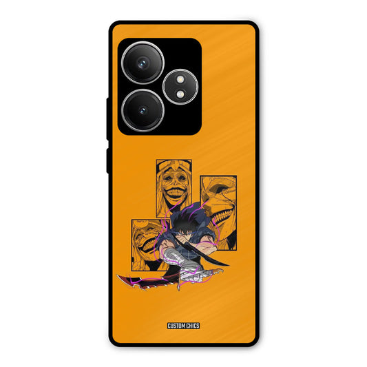 Yellow Jinwoo Realme GT 6T Mobile Back Cover - Anime PrintShield Case