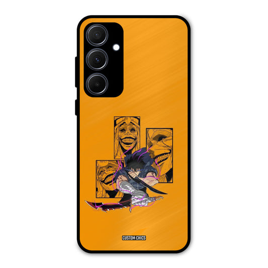 Yellow Jinwoo Samsung Galaxy A35 5G Mobile Back Cover - Anime PrintShield Case