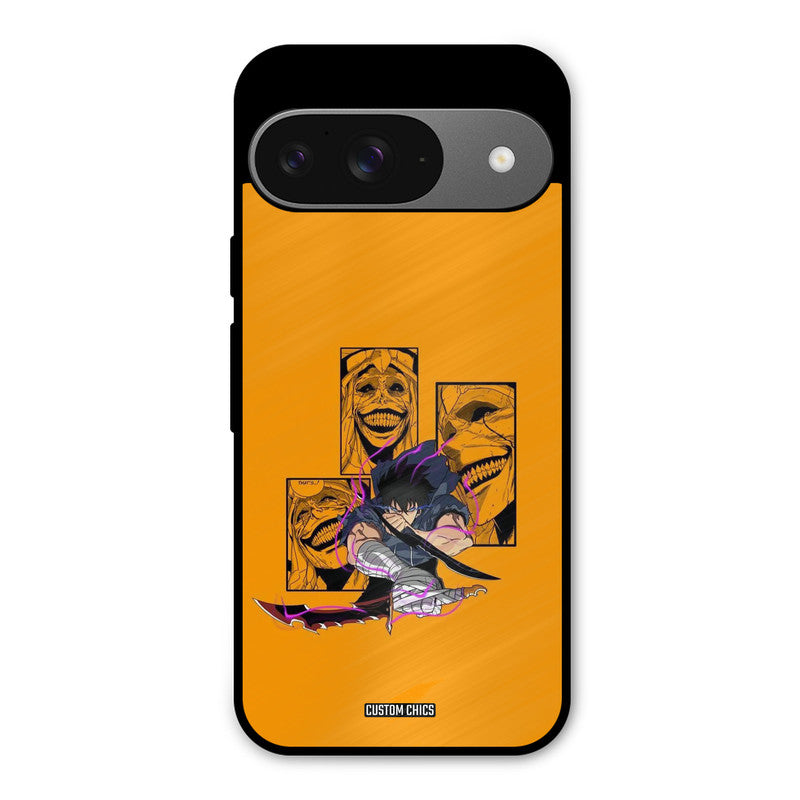 Yellow Jinwoo Google Pixel 9 Mobile Back Cover - Anime PrintShield Case