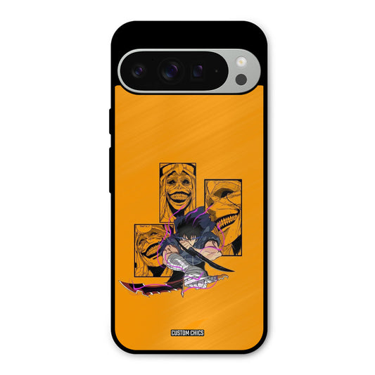 Yellow Jinwoo Google Pixel 9 Pro XL Mobile Back Cover - Anime PrintShield Case