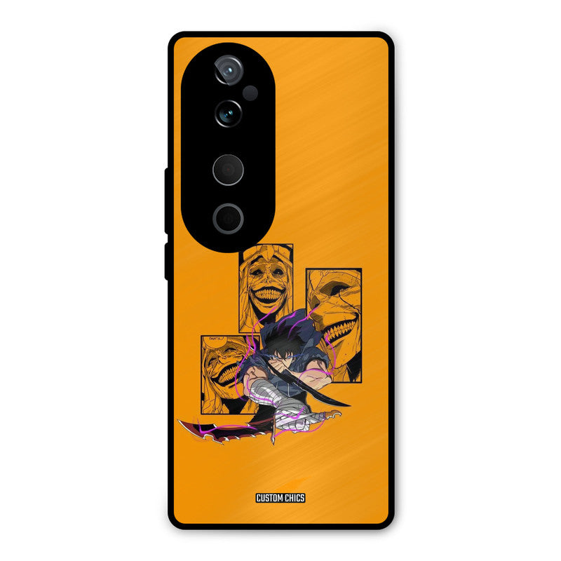 Yellow Jinwoo Vivo V40 Pro Mobile Back Cover - Anime PrintShield Case