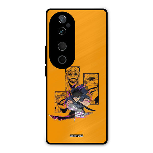 Yellow Jinwoo Vivo V40 Pro Mobile Back Cover - Anime PrintShield Case