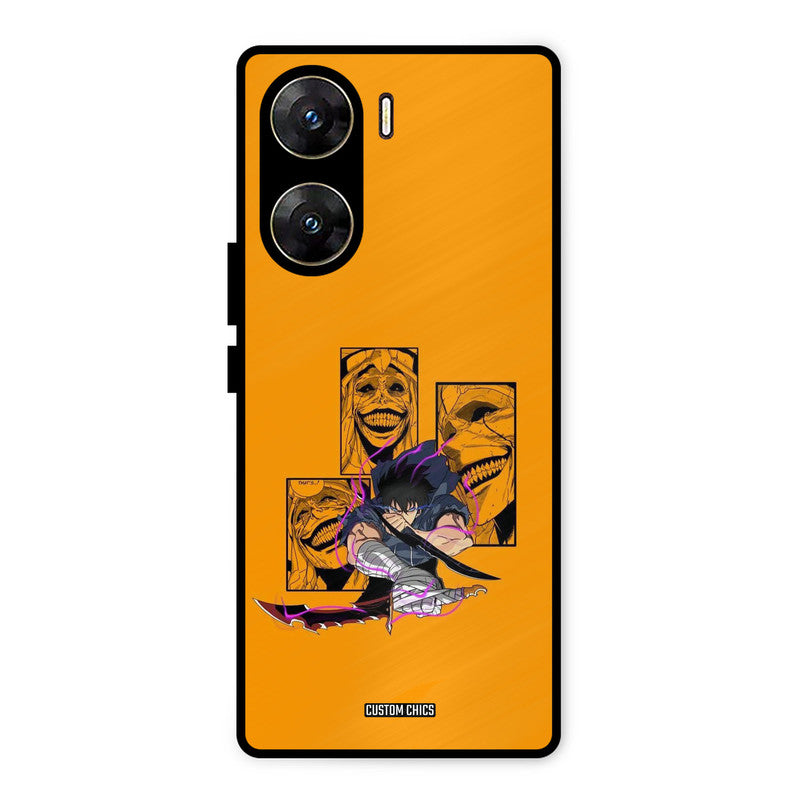 Yellow Jinwoo Vivo V29e Mobile Back Cover - Anime PrintShield Case