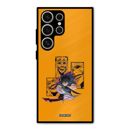 Yellow Jinwoo Samsung Galaxy S24 Ultra Mobile Back Cover - Anime PrintShield Case