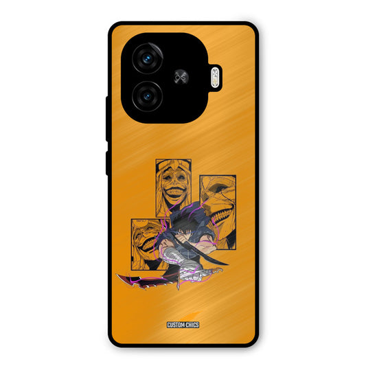 Yellow Jinwoo iQoo Z9 Turbo Mobile Back Cover - Anime PrintShield Case