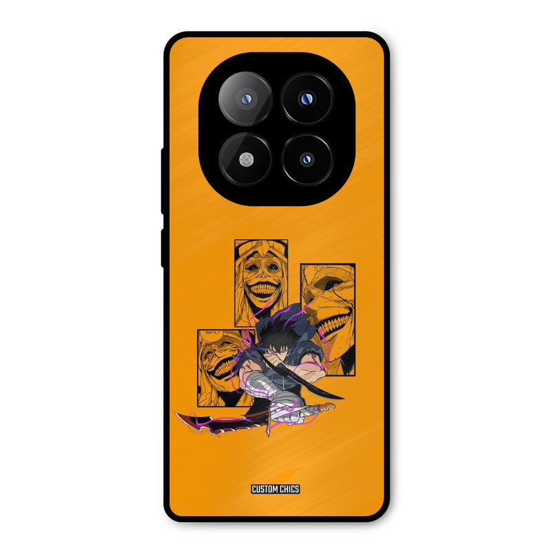 Yellow Jinwoo Redmi Note 14 Pro Plus 5G Mobile Back Cover - Anime PrintShield Case