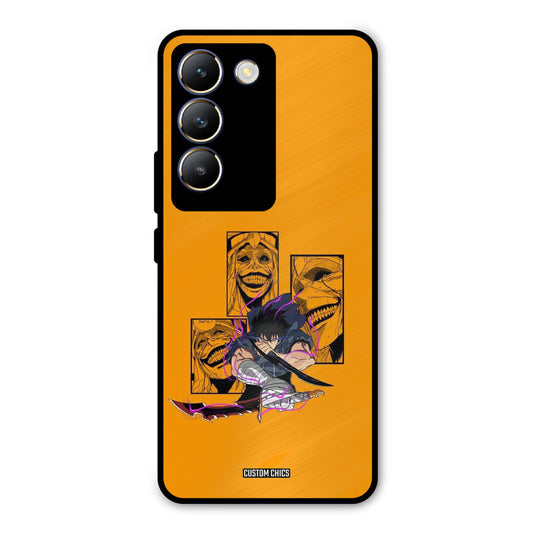 Yellow Jinwoo Vivo Y200e Mobile Back Cover - Anime PrintShield Case