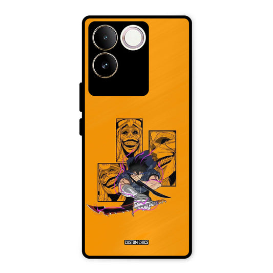 Yellow Jinwoo Vivo T2 Pro Mobile Back Cover - Anime PrintShield Case