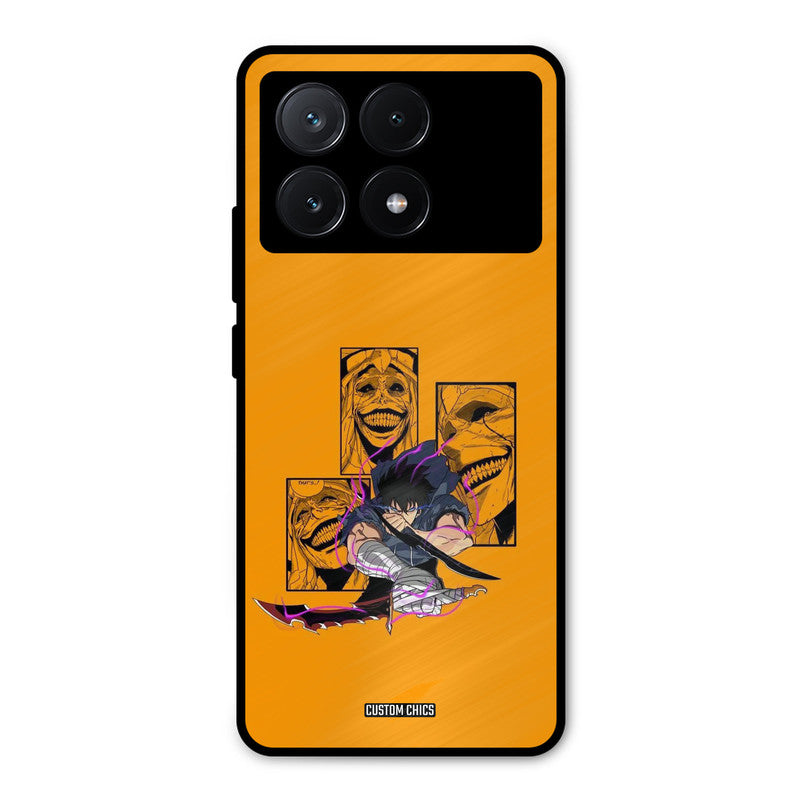 Yellow Jinwoo Poco X6 Pro Mobile Back Cover - Anime PrintShield Case