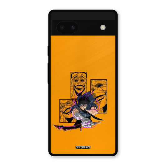 Yellow Jinwoo Google Pixel 6a Mobile Back Cover - Anime PrintShield Case