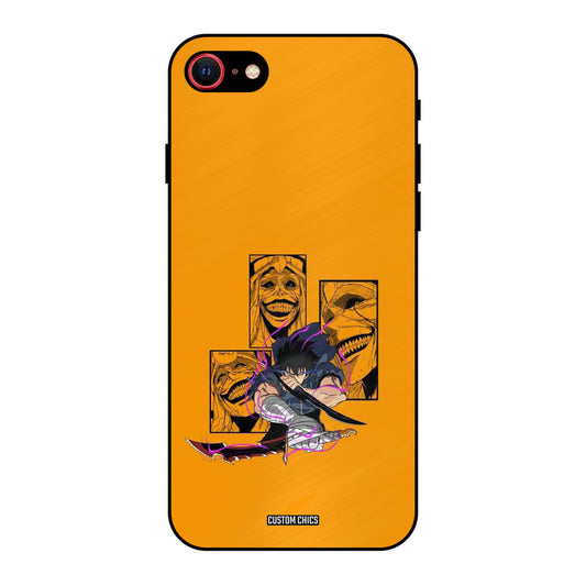Yellow Jinwoo iPhone SE 2020 Mobile Back Cover - Anime PrintShield Case