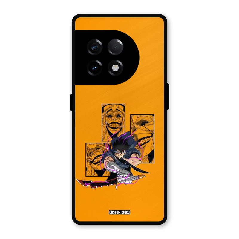 Yellow Jinwoo OnePlus 11R Mobile Back Cover - Anime PrintShield Case