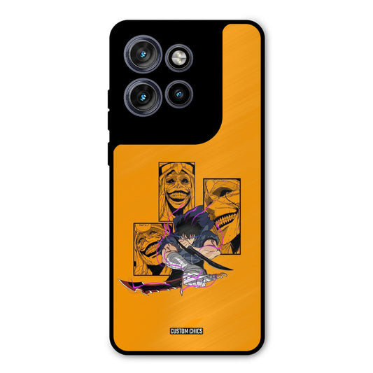 Yellow Jinwoo Motorola Edge 50 Neo Mobile Back Cover - Anime PrintShield Case