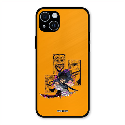 Yellow Jinwoo iPhone 14 Mobile Back Cover - Anime PrintShield Case