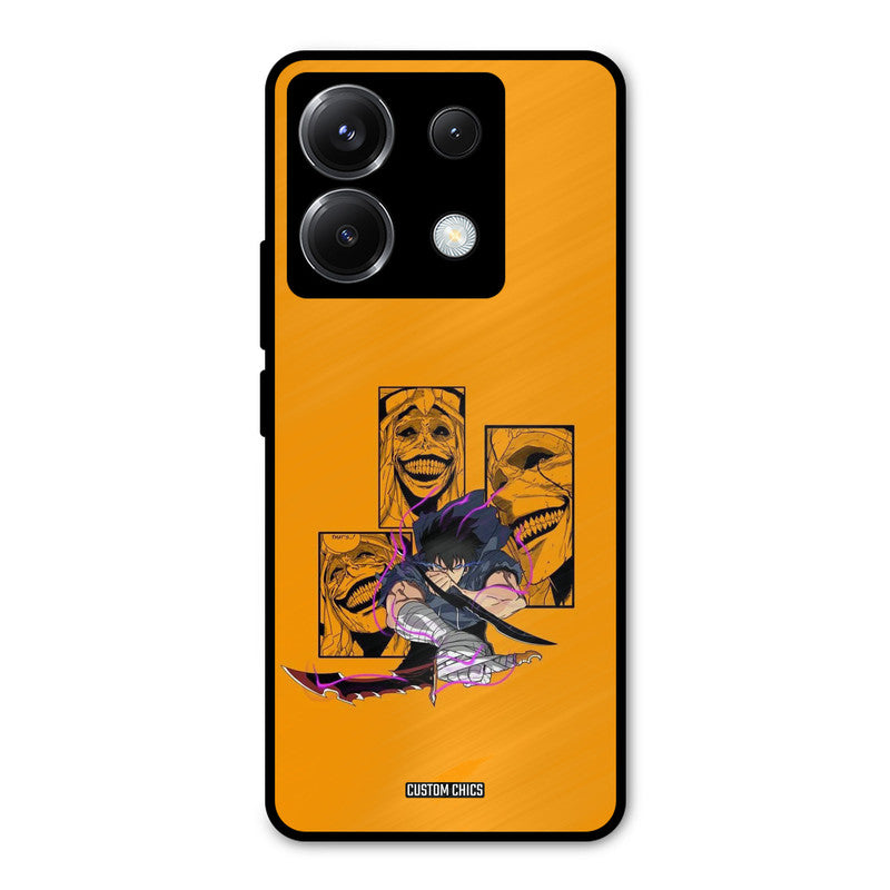 Yellow Jinwoo Poco X6 Mobile Back Cover - Anime PrintShield Case