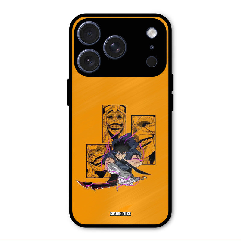 Yellow Jinwoo iPhone 17 Pro Max Mobile Back Cover - Anime PrintShield Case