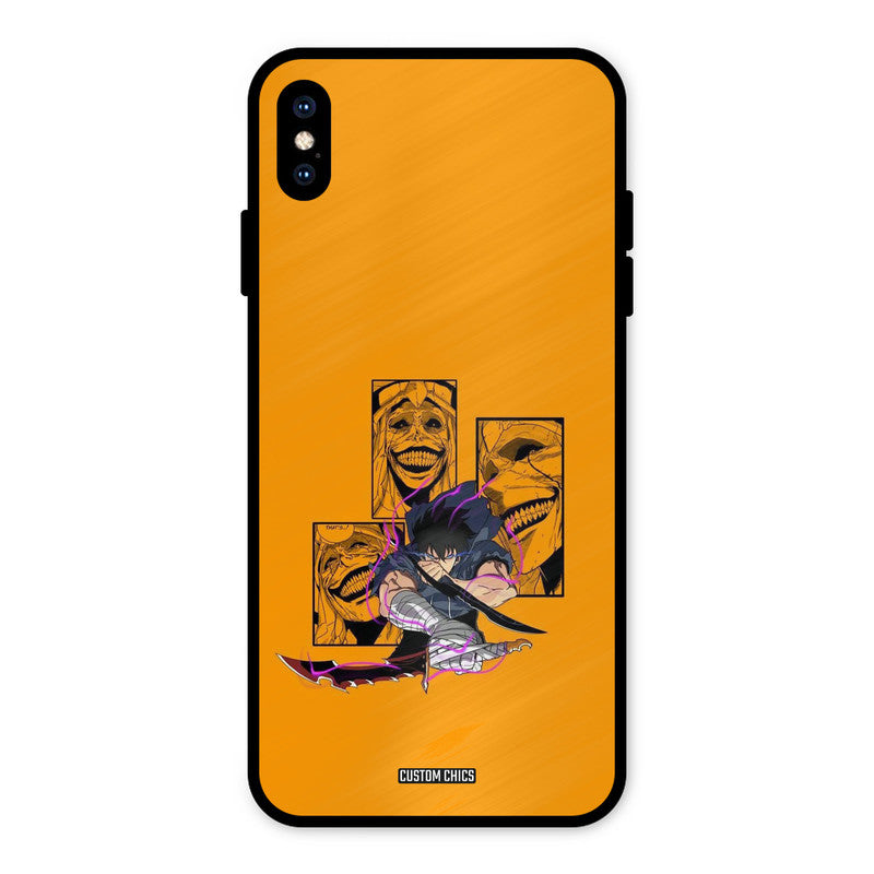 Yellow Jinwoo iPhone XS Max Mobile Back Cover - Anime PrintShield Case
