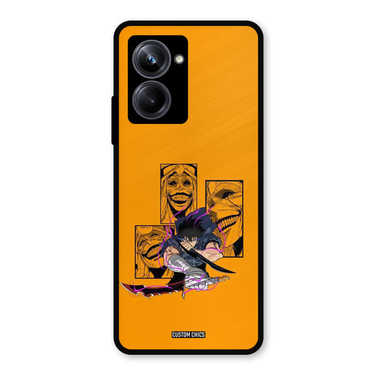 Yellow Jinwoo Realme 10 Pro Mobile Back Cover - Anime PrintShield Case