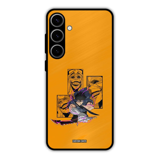 Yellow Jinwoo Samsung Galaxy S24 Plus Mobile Back Cover - Anime PrintShield Case