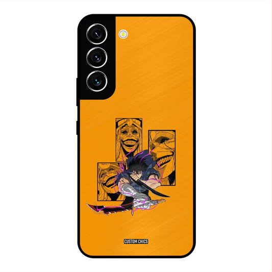 Yellow Jinwoo Samsung Galaxy S22 Mobile Back Cover - Anime PrintShield Case