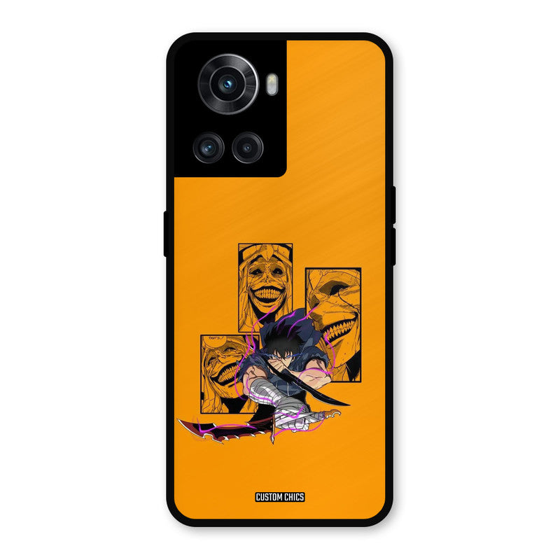 Yellow Jinwoo OnePlus 10R Mobile Back Cover - Anime PrintShield Case