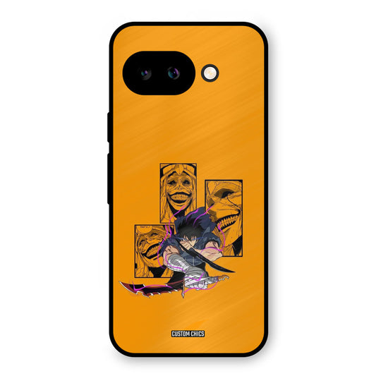 Yellow Jinwoo Google Pixel 9A Mobile Back Cover - Anime PrintShield Case