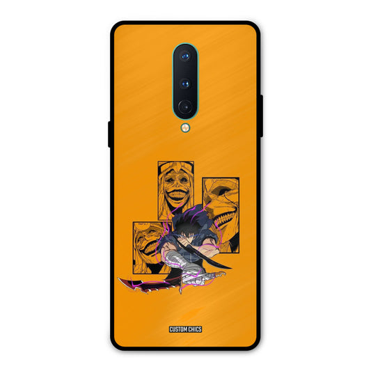 Yellow Jinwoo Oneplus 8 Mobile Back Cover - Anime PrintShield Case