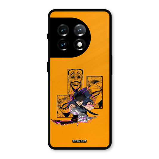 Yellow Jinwoo OnePlus 11 Mobile Back Cover - Anime PrintShield Case