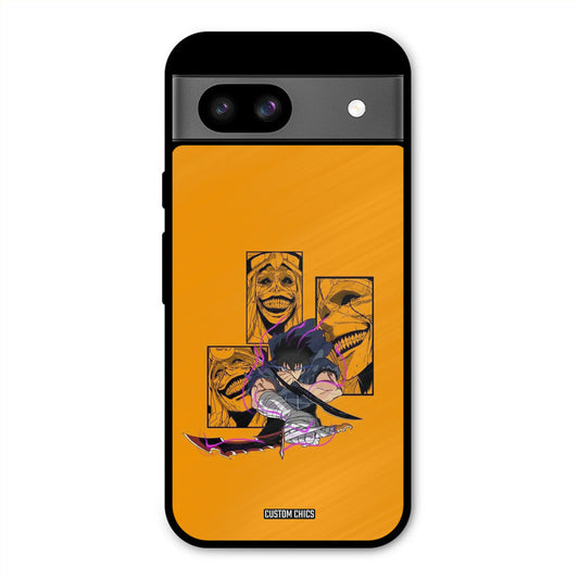 Yellow Jinwoo Google Pixel 8a Mobile Back Cover - Anime PrintShield Case