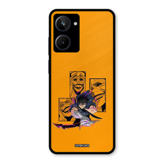 Yellow Jinwoo Realme 10 Mobile Back Cover - Anime PrintShield Case