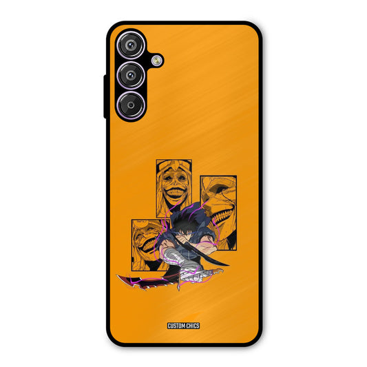 Yellow Jinwoo Samsung Galaxy F15 Mobile Back Cover - Anime PrintShield Case