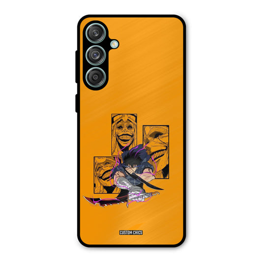 Yellow Jinwoo Samsung Galaxy M55 5G Mobile Back Cover - Anime PrintShield Case