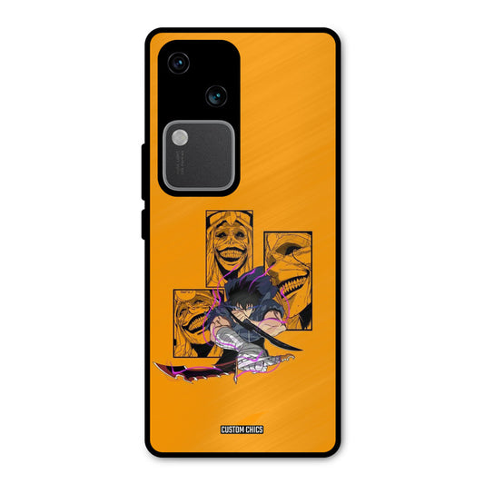 Yellow Jinwoo Vivo V30 Mobile Back Cover - Anime PrintShield Case