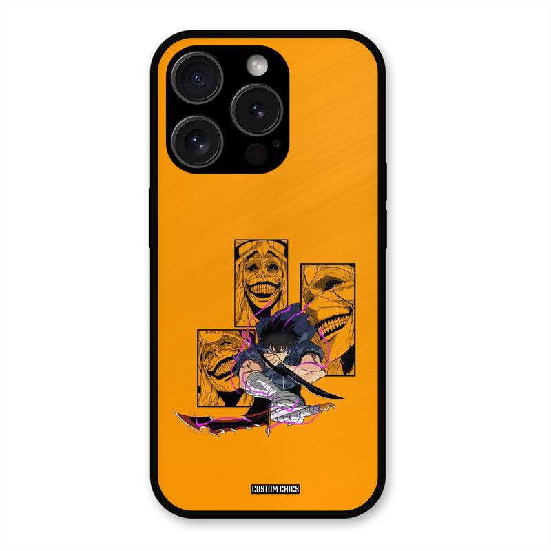 Yellow Jinwoo iPhone 15 Pro Max Mobile Back Cover - Anime PrintShield Case