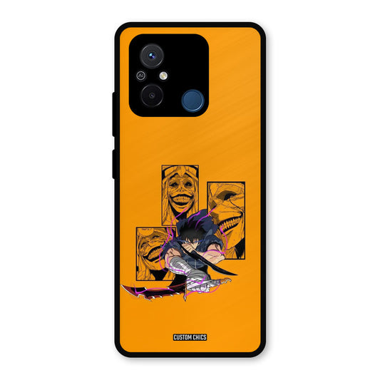 Yellow Jinwoo Redmi 12c Mobile Back Cover - Anime PrintShield Case