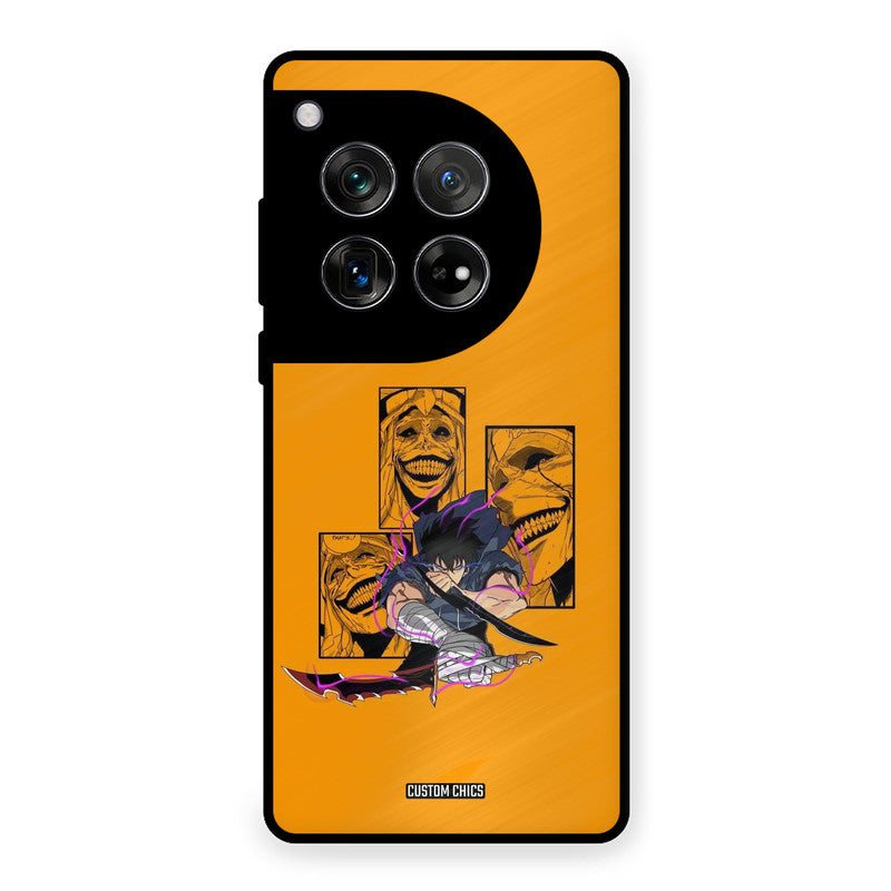 Yellow Jinwoo OnePlus 12 Mobile Back Cover - Anime PrintShield Case