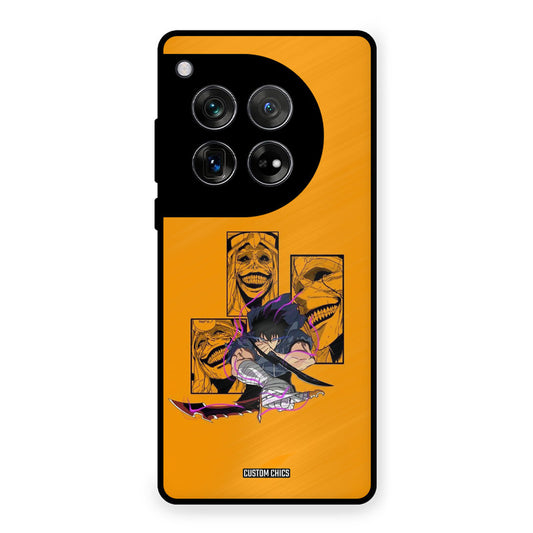 Yellow Jinwoo OnePlus 12 Mobile Back Cover - Anime PrintShield Case