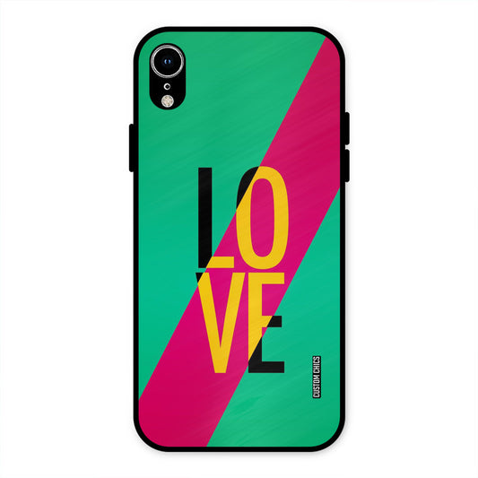 Yellow Love iPhone XR Mobile Back Cover - Cute PrintShield Case