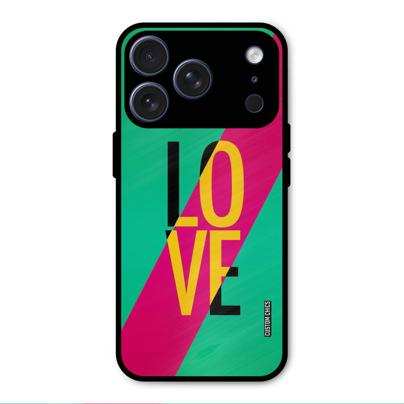 Yellow Love iPhone 17 Pro Mobile Back Cover - Cute PrintShield Case