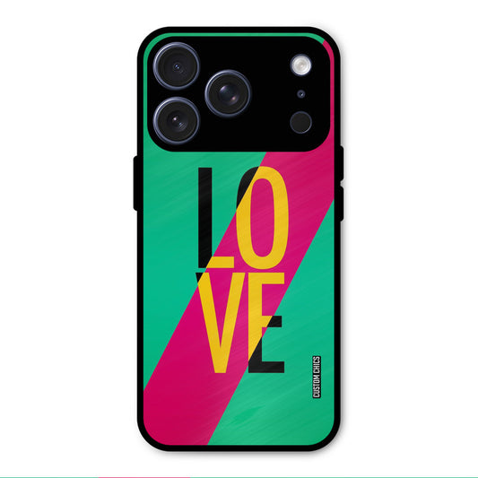 Yellow Love iPhone 17 Pro Mobile Back Cover - Cute PrintShield Case