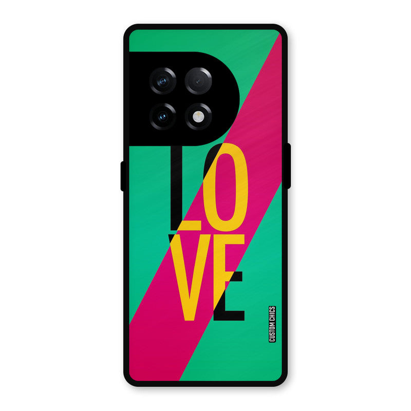Yellow Love OnePlus 11R Mobile Back Cover - Cute PrintShield Case