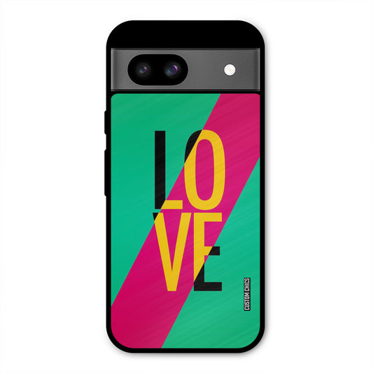 Yellow Love Google Pixel 8a Mobile Back Cover - Cute PrintShield Case