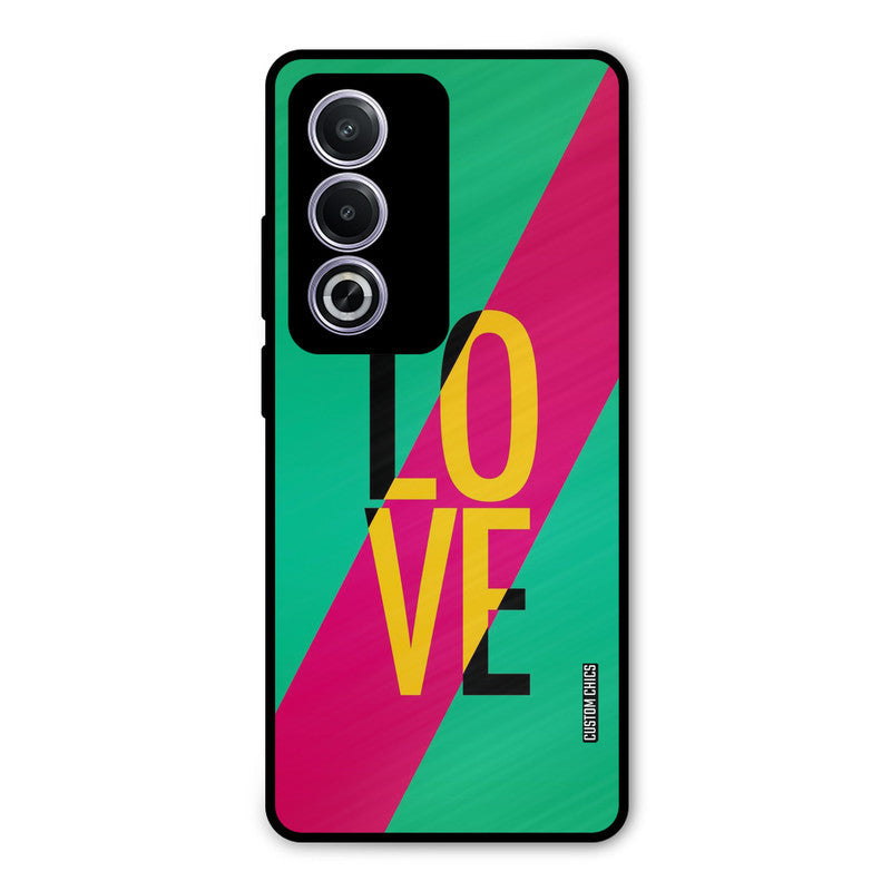 Yellow Love Oppo K12x Mobile Back Cover - Cute PrintShield Case