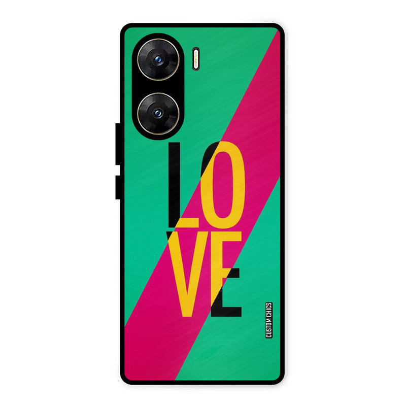 Yellow Love Vivo V29e Mobile Back Cover - Cute PrintShield Case