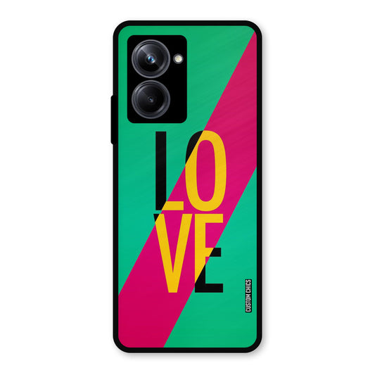 Yellow Love Realme 10 Pro Mobile Back Cover - Cute PrintShield Case