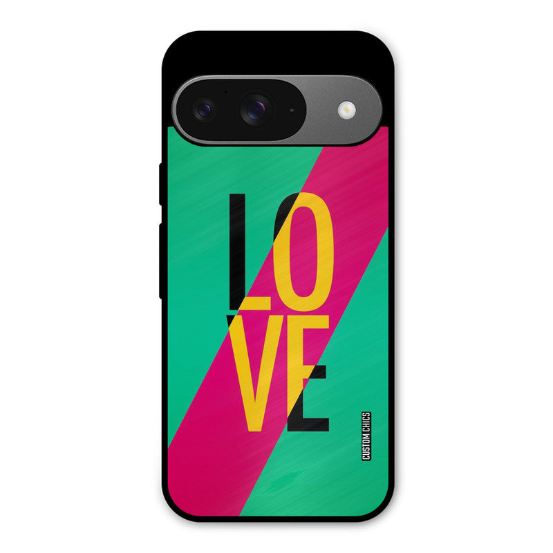Yellow Love Google Pixel 9 Mobile Back Cover - Cute PrintShield Case