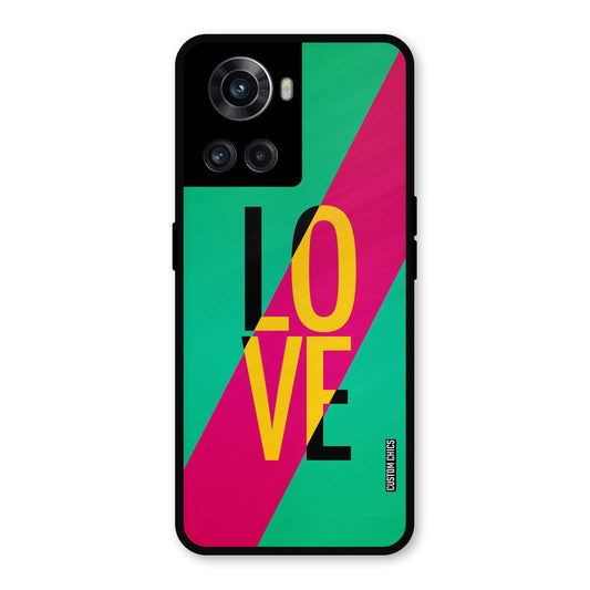 Yellow Love OnePlus 10R Mobile Back Cover - Cute PrintShield Case