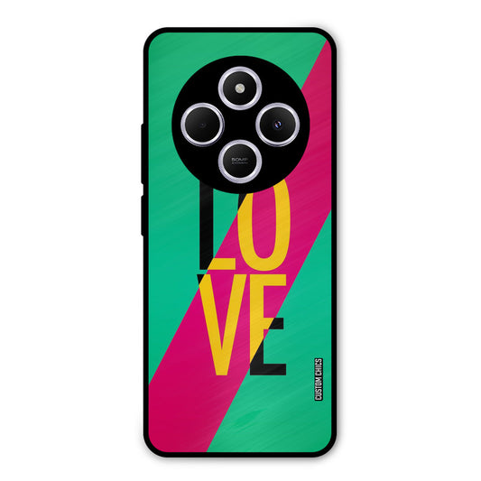 Yellow Love Poco C75 Mobile Back Cover - Cute PrintShield Case