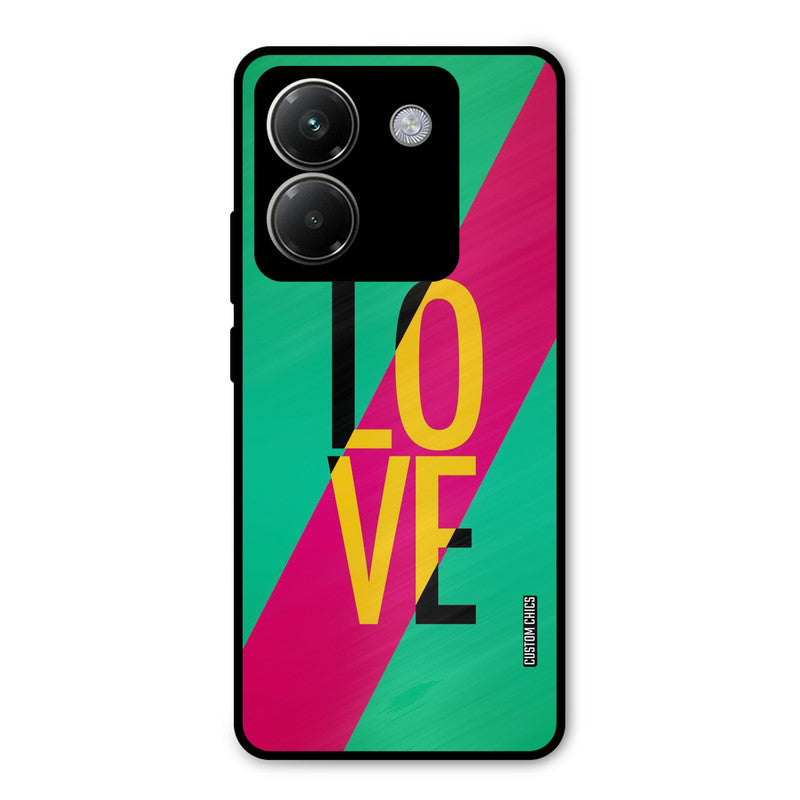 Yellow Love Poco M7 Pro Mobile Back Cover - Cute PrintShield Case