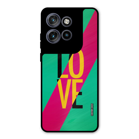 Yellow Love Motorola Edge 50 Neo Mobile Back Cover - Cute PrintShield Case